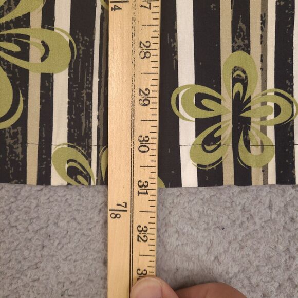 Paradise Blue Hawaiian Shirt Mens XL Floral Striped Button Down Cotton Bamboo - Picture 11 of 14